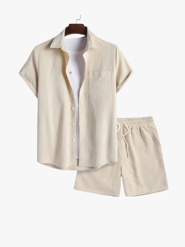 mens-casual-ribbed-corduroy-shirt-set-with-drawstring-shorts-1