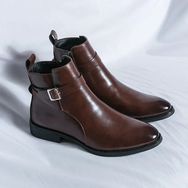 mens-dress-synthetic-ankle-boots-with-side-zipper-and-buckle-2