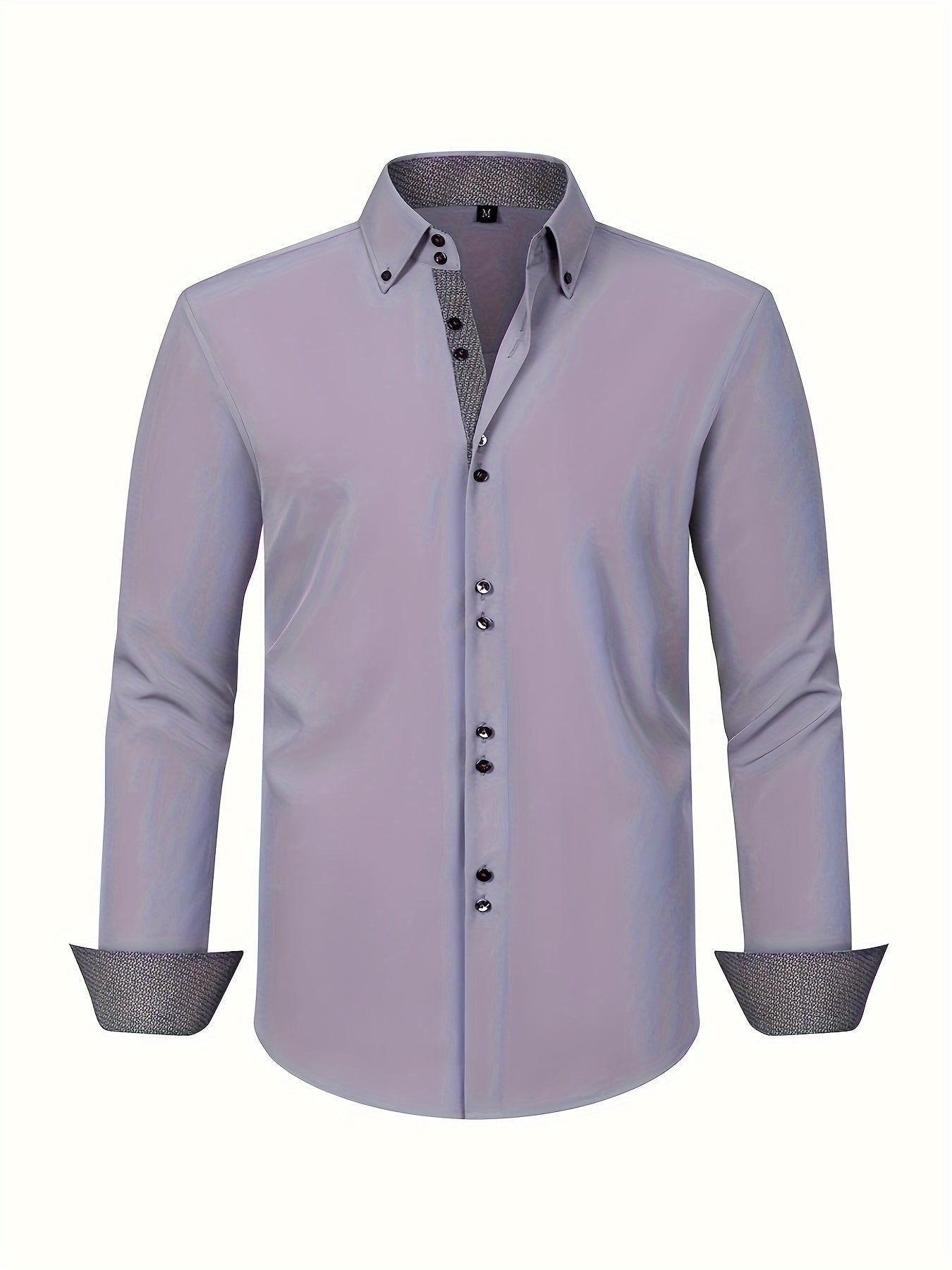 mens-woven-button-up-shirt-with-pattern-lined-collar-and-cuffs-7