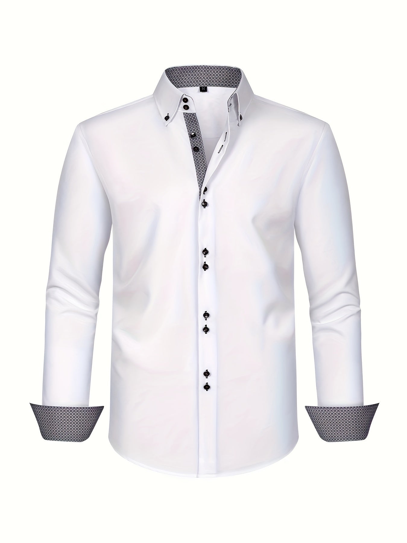 mens-woven-button-up-shirt-with-pattern-lined-collar-and-cuffs-8