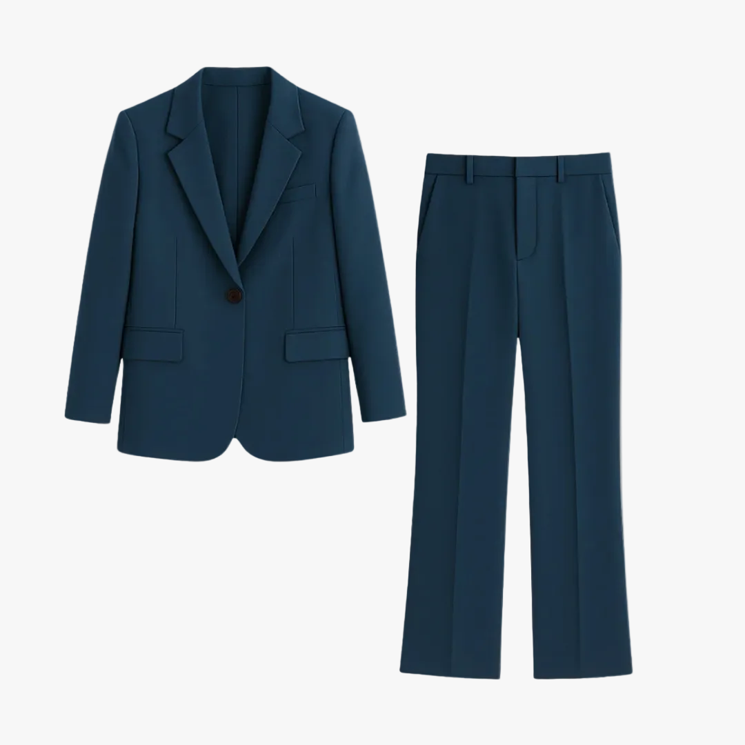 womens-business-woven-suit-set-with-notched-lapel-and-straight-leg-pants-1