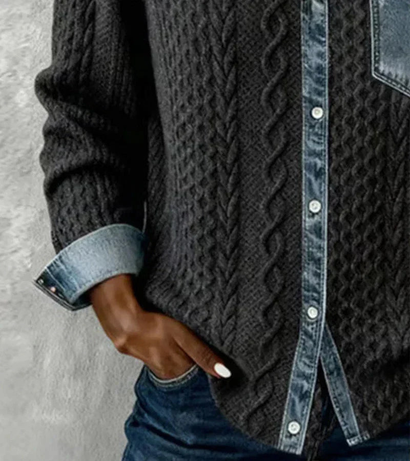 womens-casual-knit-blouse-with-button-front-and-chest-pocket-6