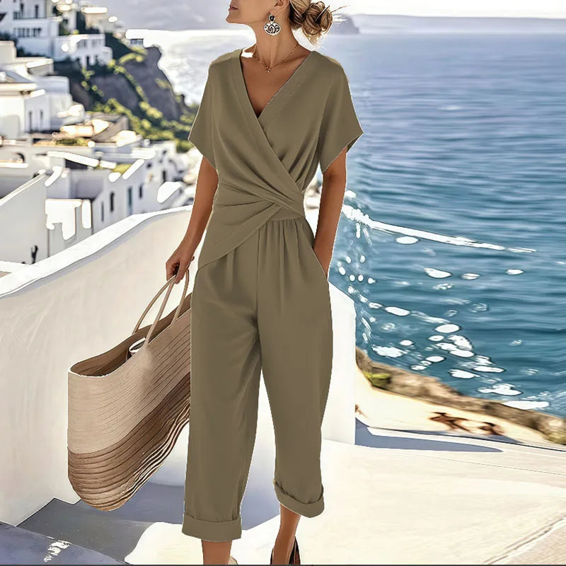 womens-casual-woven-jumpsuit-with-wrap-v-neck-and-cuffed-hems-3