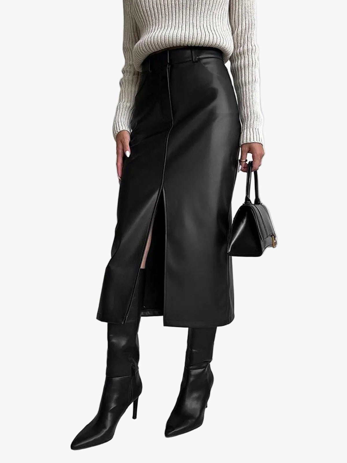 womens-coated-faux-skirt-with-front-slit-and-back-zipper-1