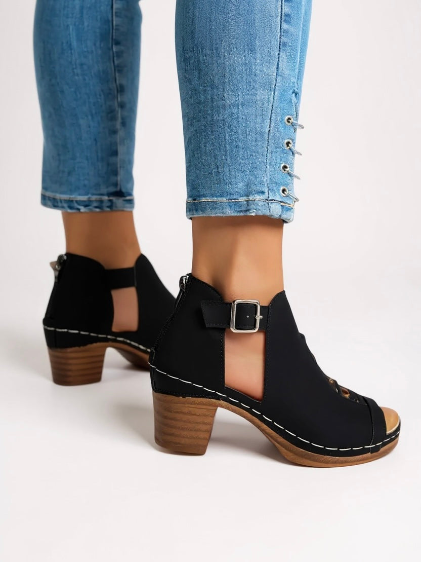 womens-faux-suede-sandals-with-buckle-strap-and-cutout-vamp-3