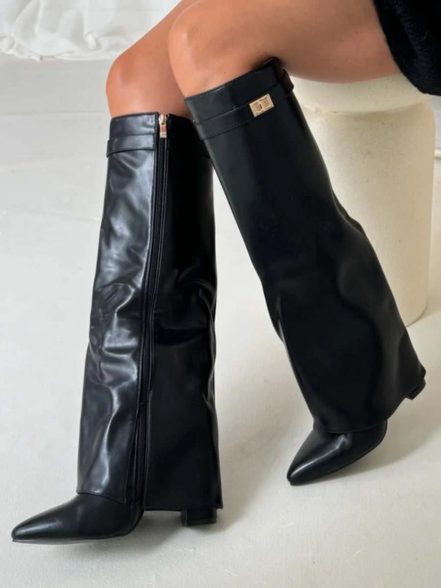 womens-faux-thigh-high-boots-with-buckle-and-side-zipper-14