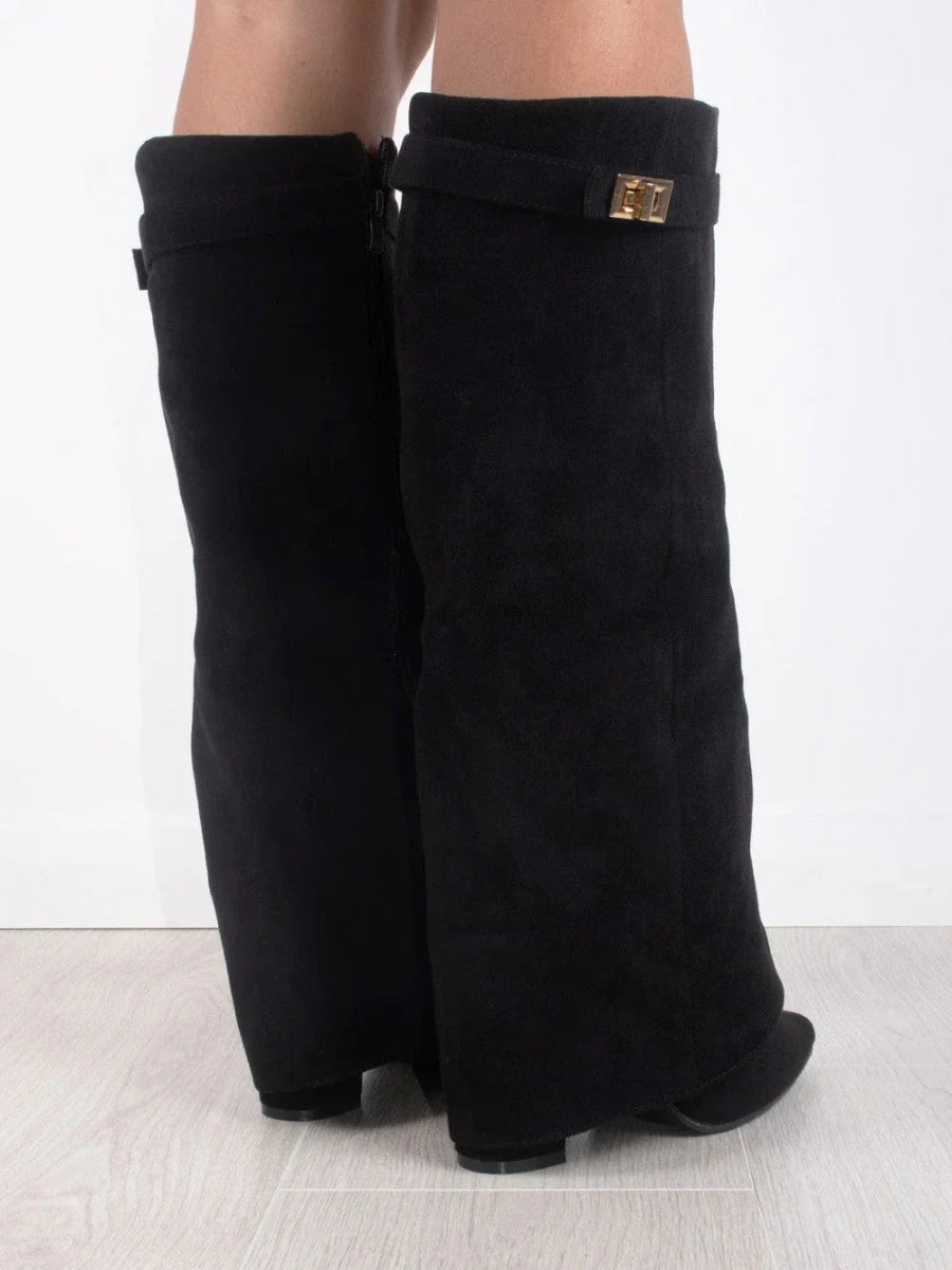 womens-faux-thigh-high-boots-with-buckle-and-side-zipper-5