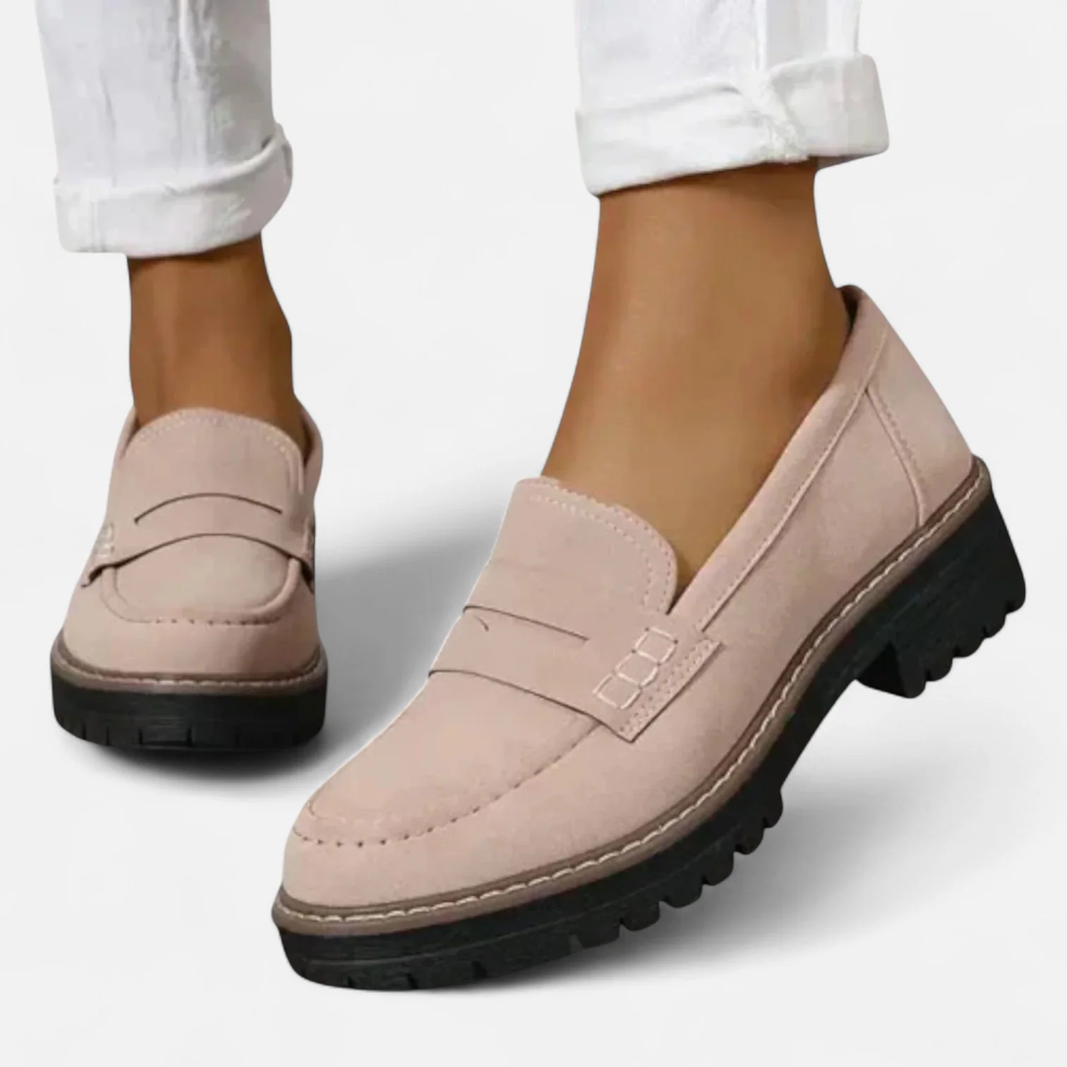 womens-slip-on-loafers-with-lug-sole-and-penny-strap-2