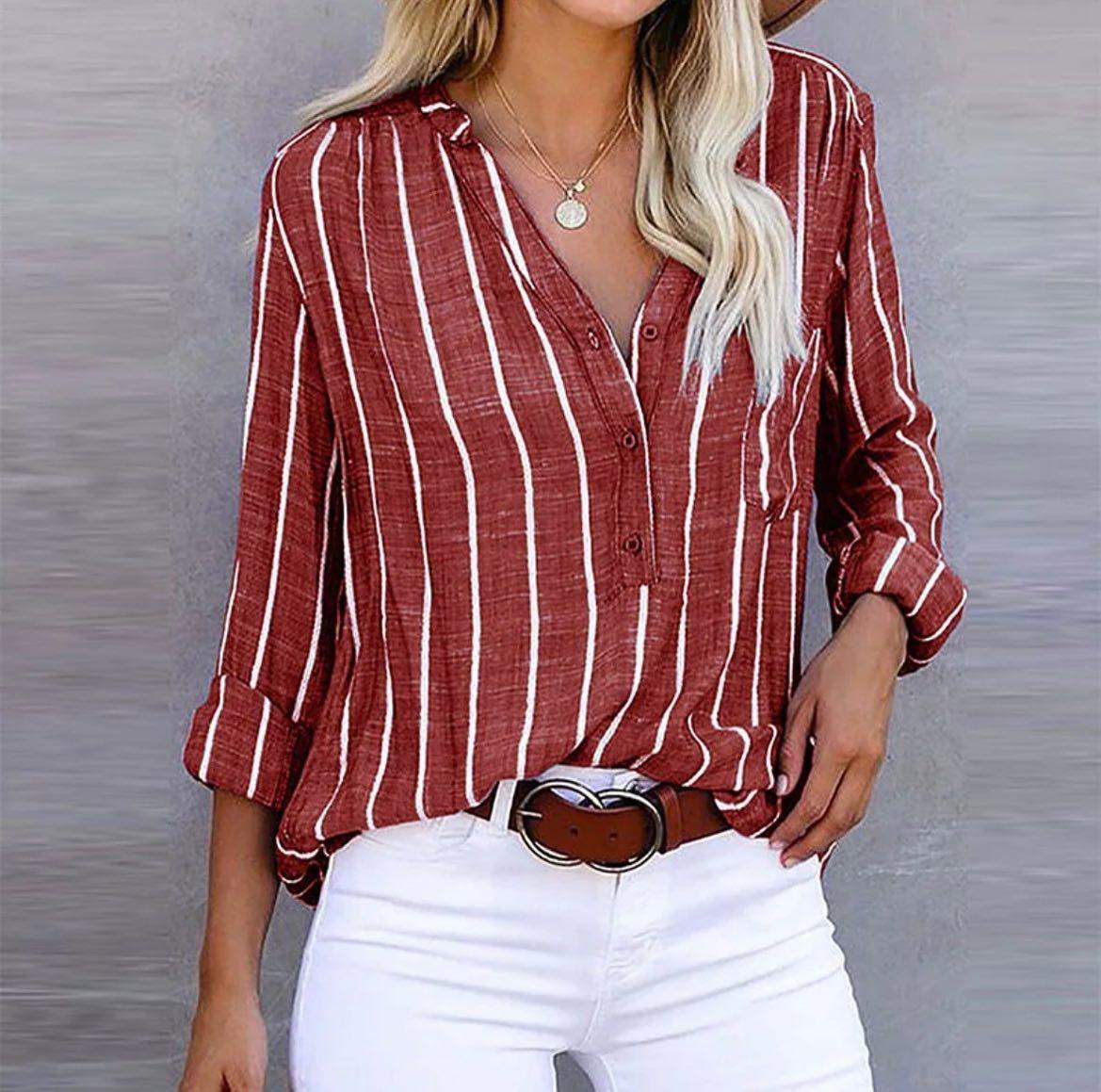 womens-viscose-blouse-with-vertical-stripes-and-roll-tab-sleeves-8