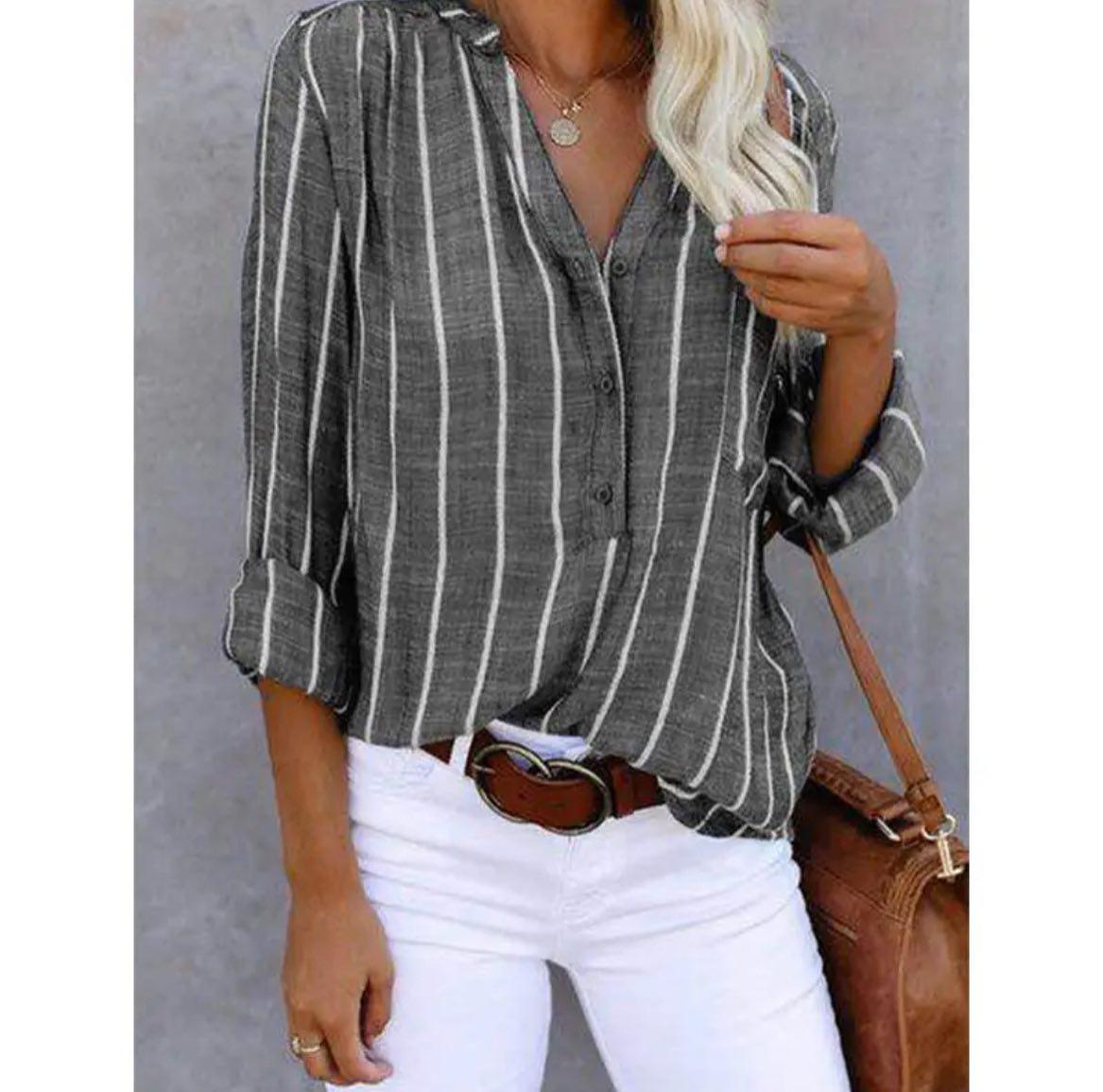 womens-viscose-blouse-with-vertical-stripes-and-roll-tab-sleeves-9