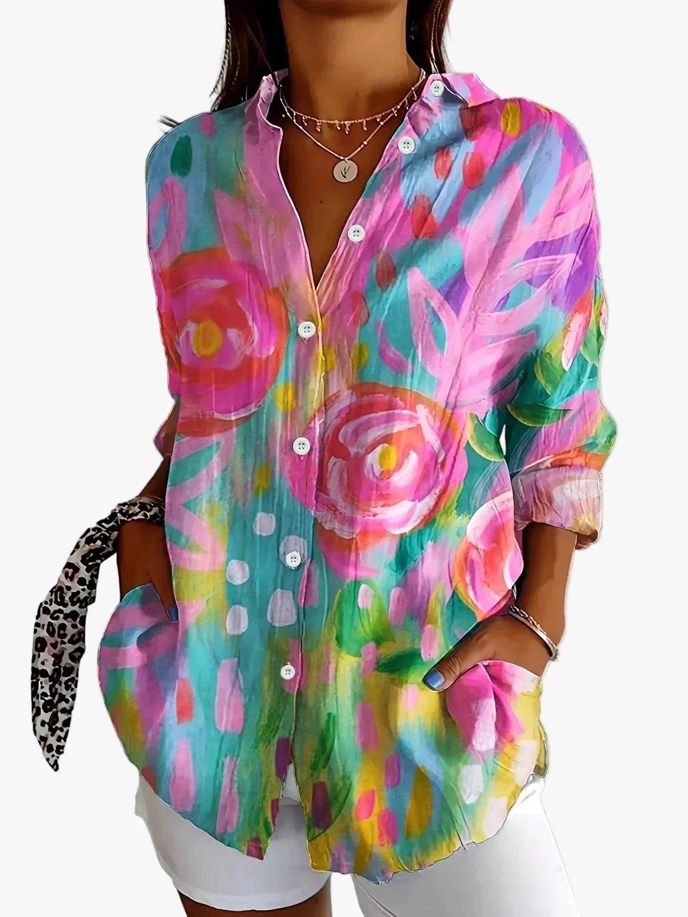 womens-woven-blouse-with-button-front-and-roll-tab-sleeves-1