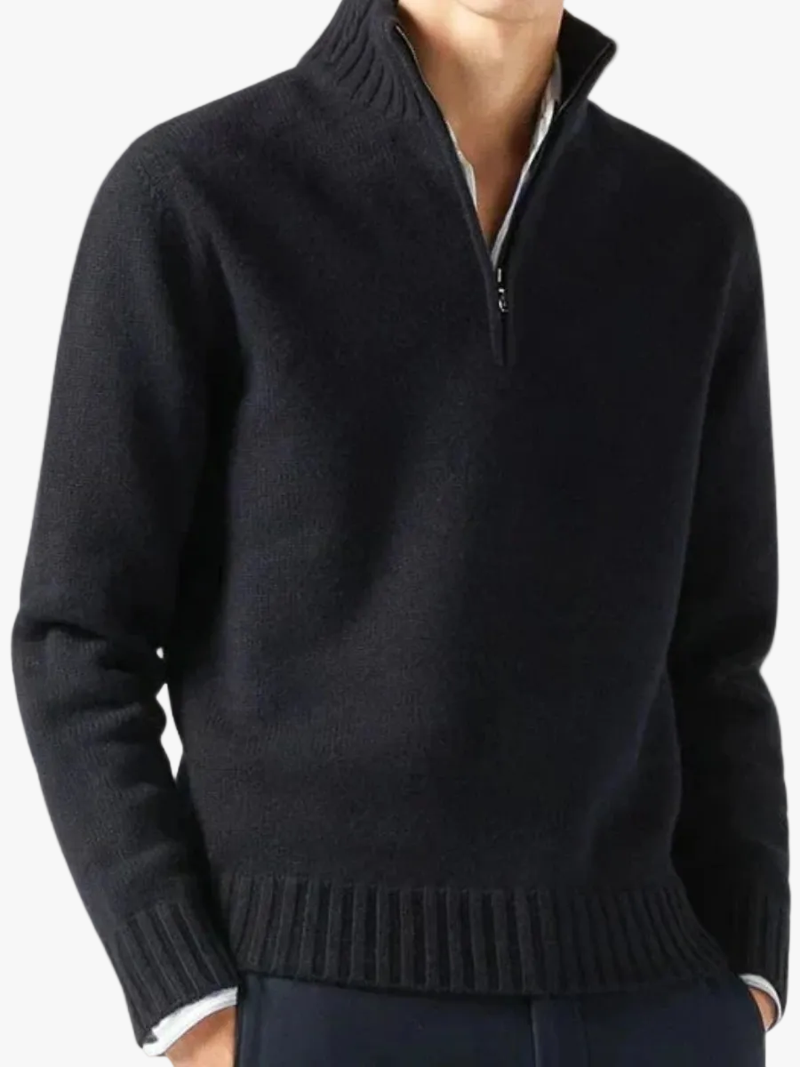mens-casual-knit-sweater-with-half-zip-and-stand-collar-1