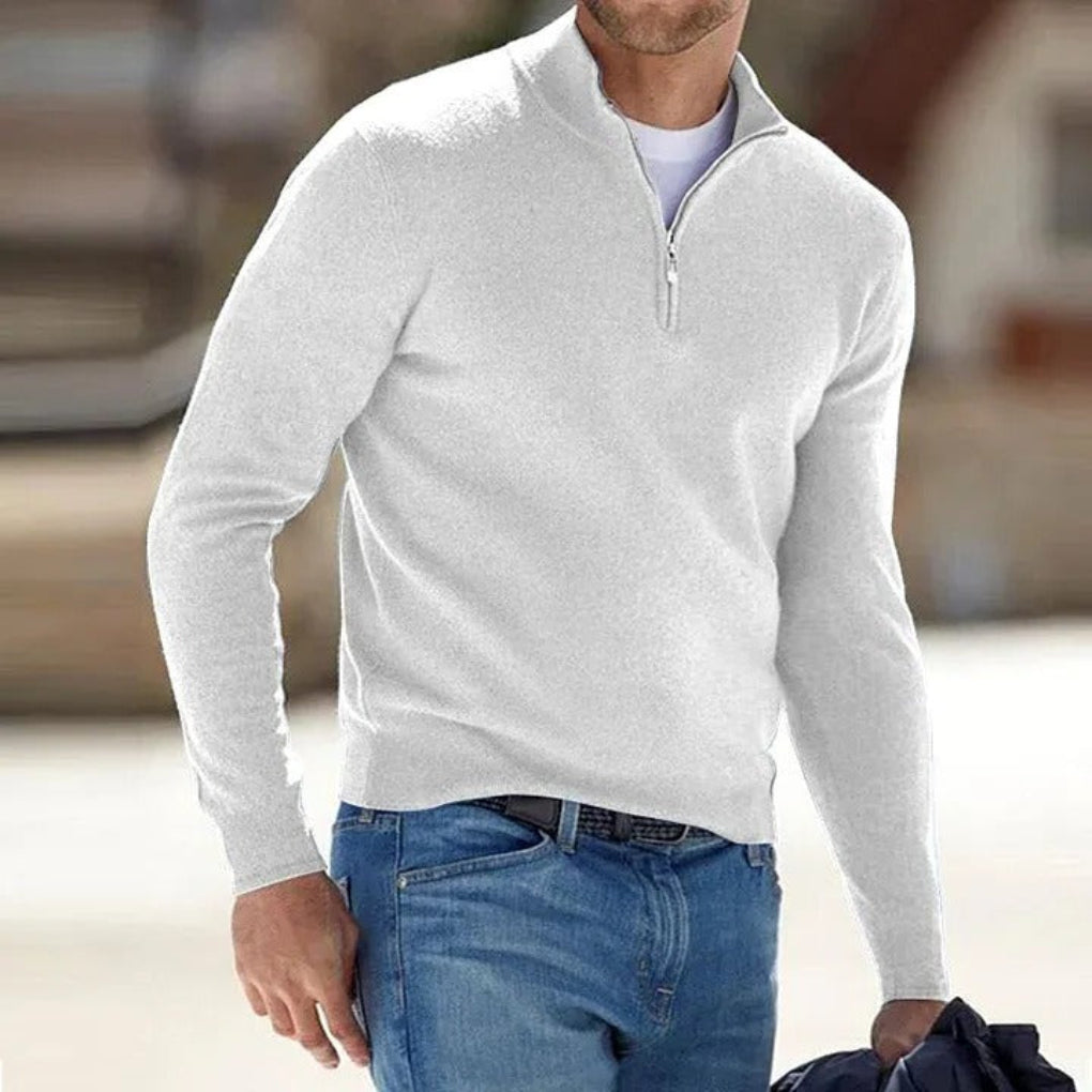 mens-casual-polyester-sweater-with-quarter-zip-and-stand-collar-4