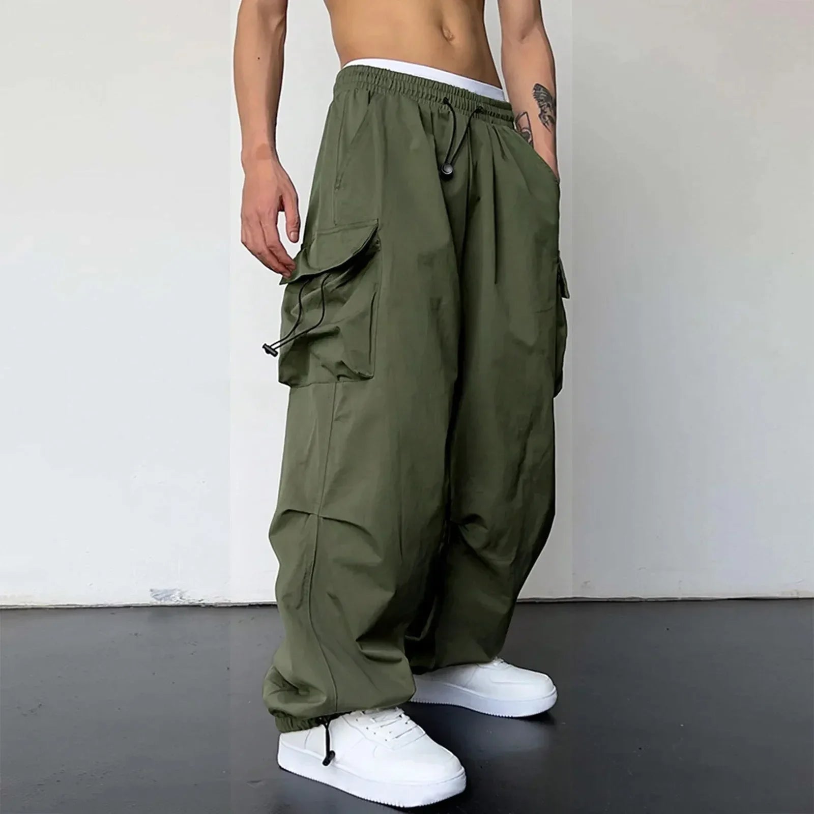 mens-casual-woven-cargo-pants-with-drawstring-and-toggle-hems-2
