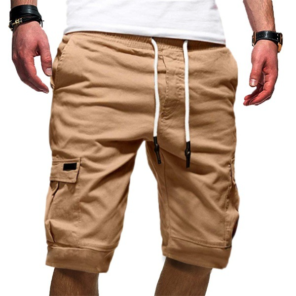 mens-casual-woven-cargo-shorts-with-drawstring-and-flap-pockets-2