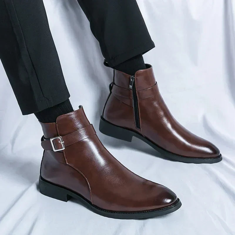 mens-dress-synthetic-ankle-boots-with-side-zipper-and-buckle-7