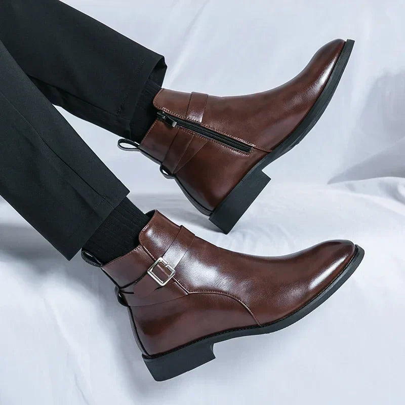 mens-dress-synthetic-ankle-boots-with-side-zipper-and-buckle-8
