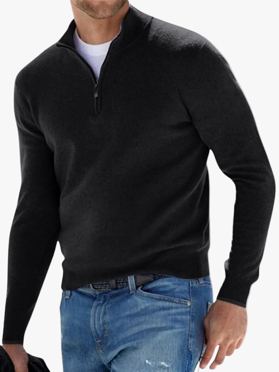 mens-fine-gauge-knit-sweater-with-quarter-zip-and-stand-collar-1