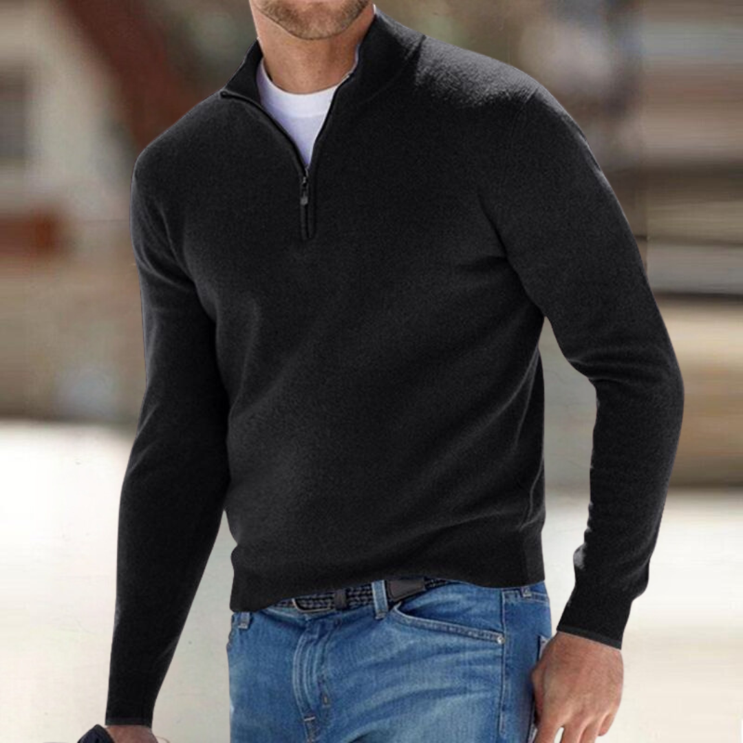 mens-fine-gauge-knit-sweater-with-quarter-zip-and-stand-collar-2