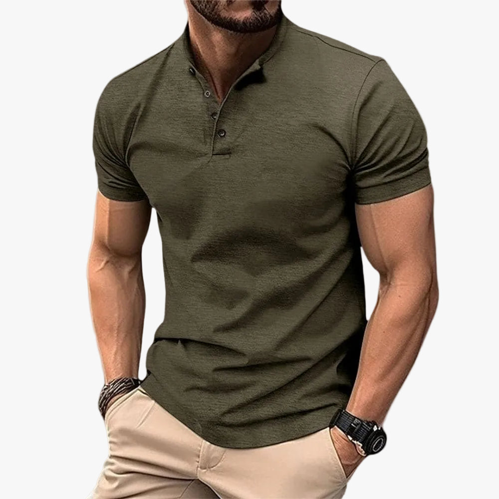 mens-knit-polo-shirt-with-stand-collar-and-three-button-placket-1