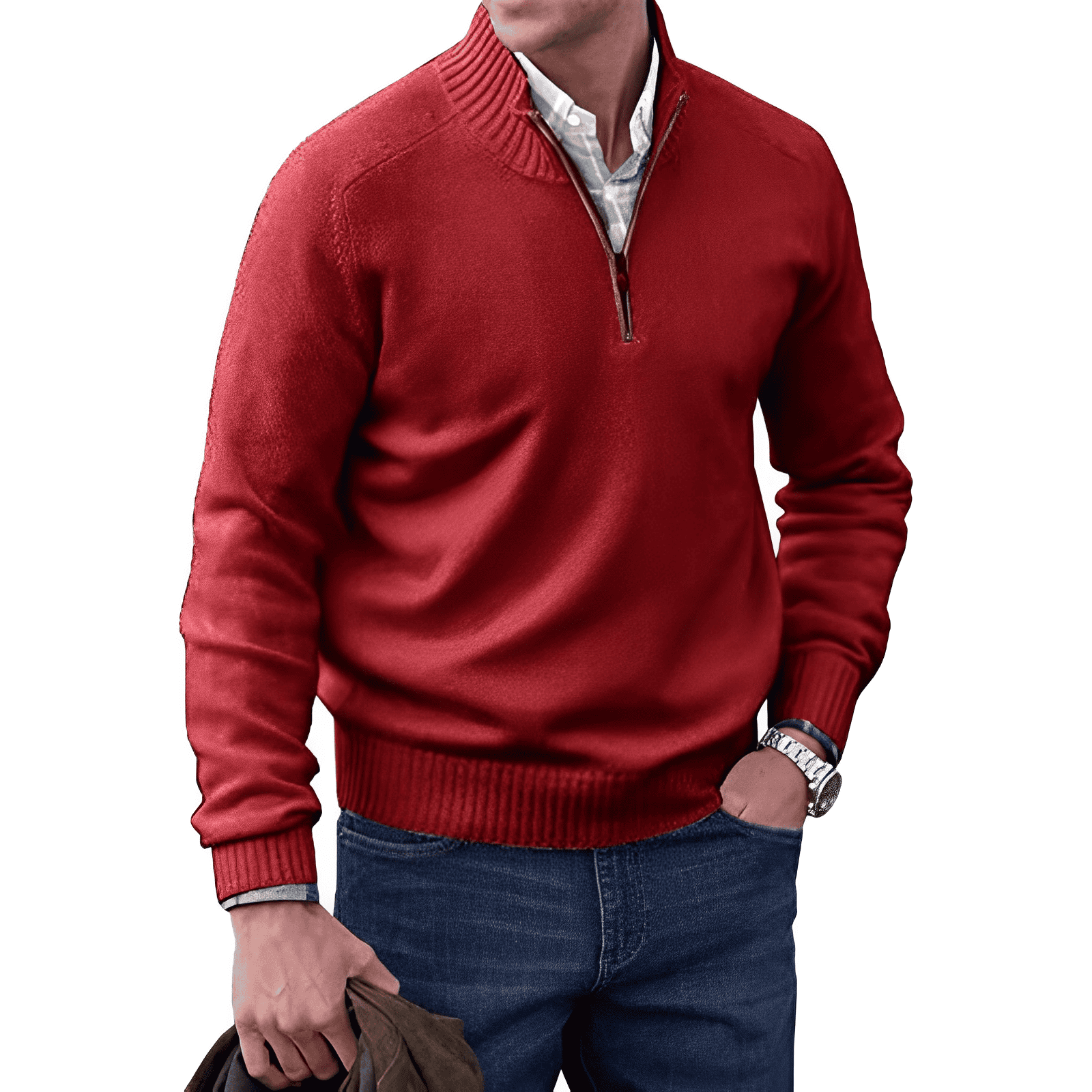 mens-knit-pullover-sweater-with-half-zip-and-ribbed-collar-9