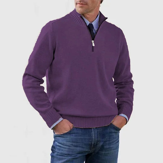 mens-knit-pullover-sweater-with-half-zip-mock-neck-4