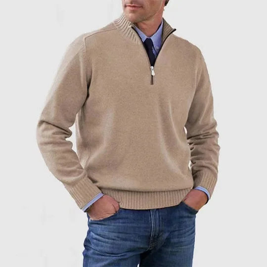 mens-knit-pullover-sweater-with-half-zip-mock-neck-8