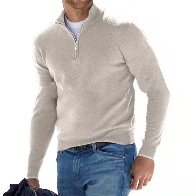 mens-knit-sweater-with-half-zip-mock-neck-and-rib-trim-2