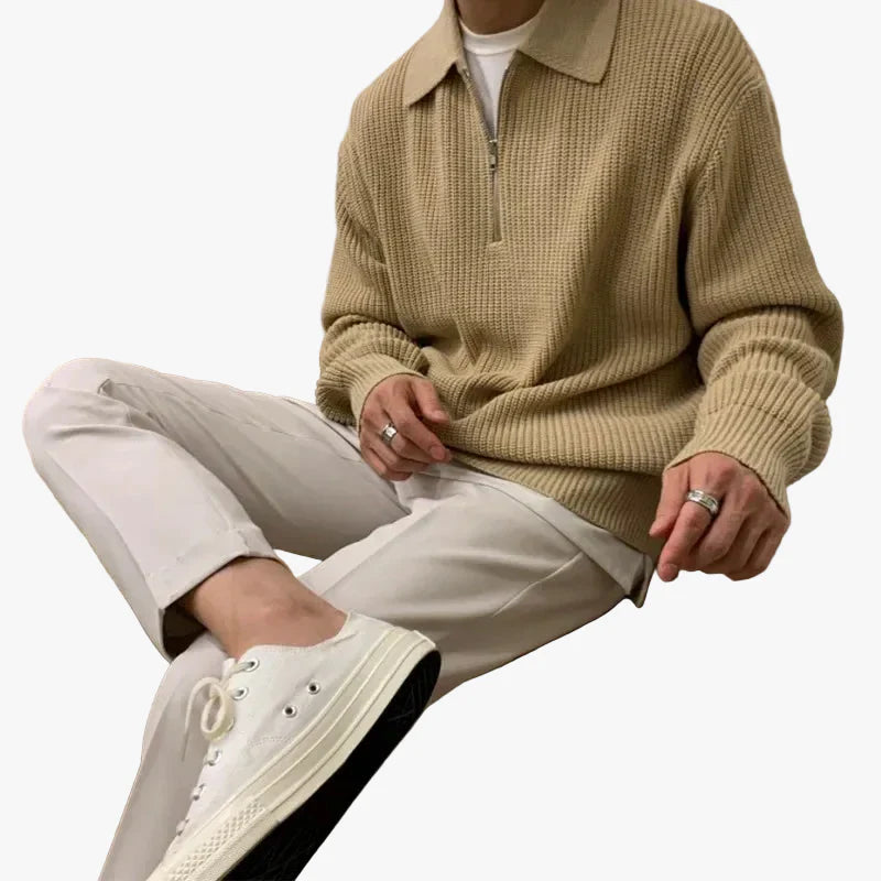 mens-knit-sweater-with-quarter-zip-and-spread-collar-1