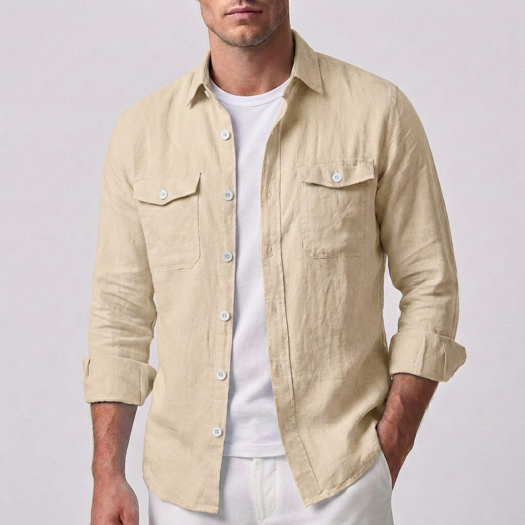 mens-linen-button-front-shirt-with-point-collar-and-flap-pockets-3