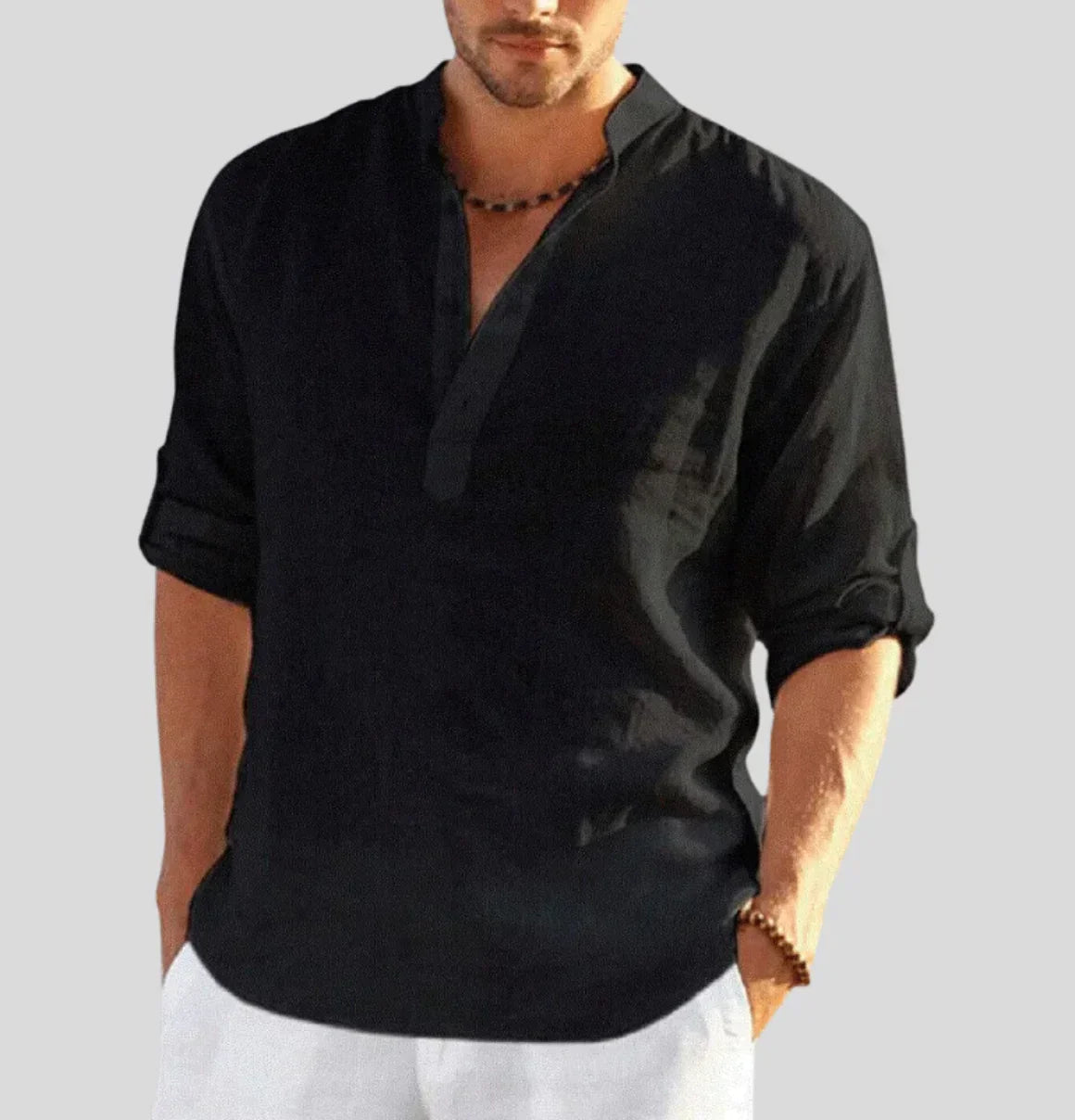 mens-linen-shirt-with-band-collar-and-half-placket-4