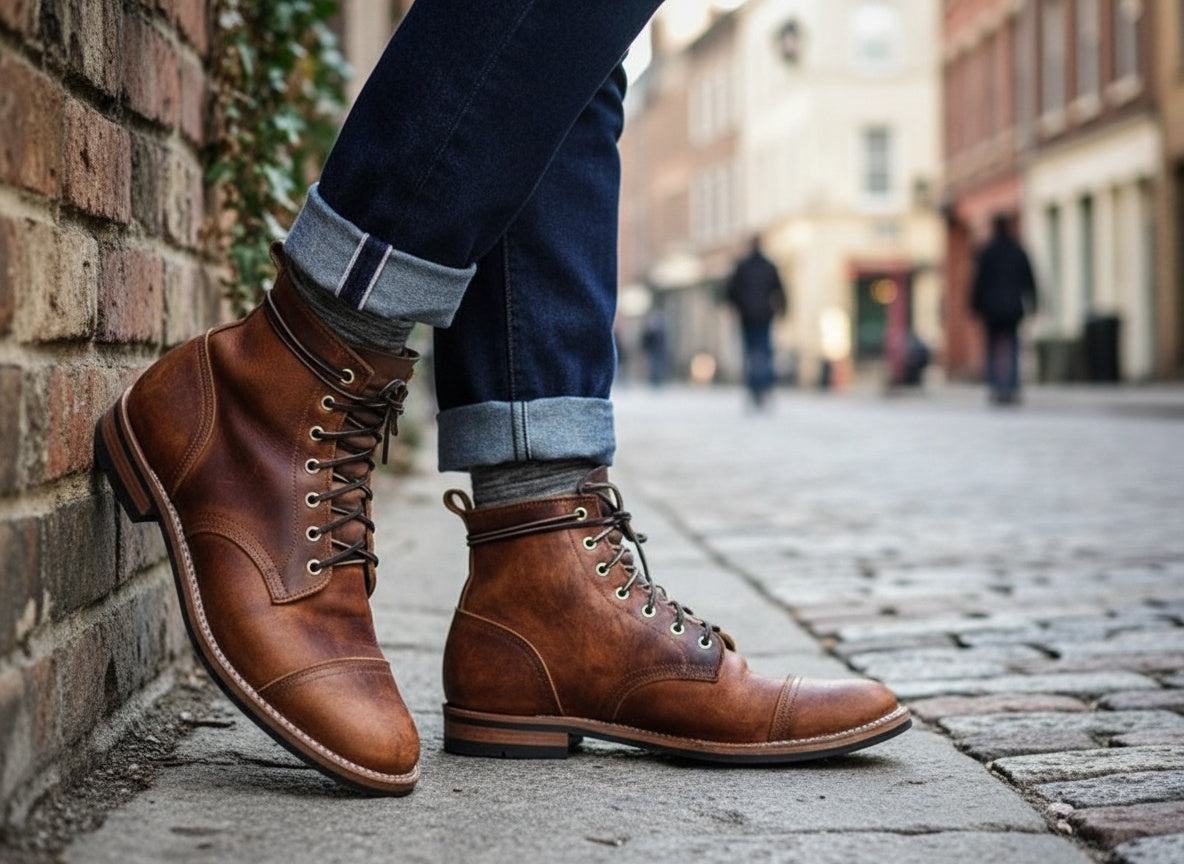 mens-synthetic-ankle-boots-with-lace-up-front-and-cap-toe-3