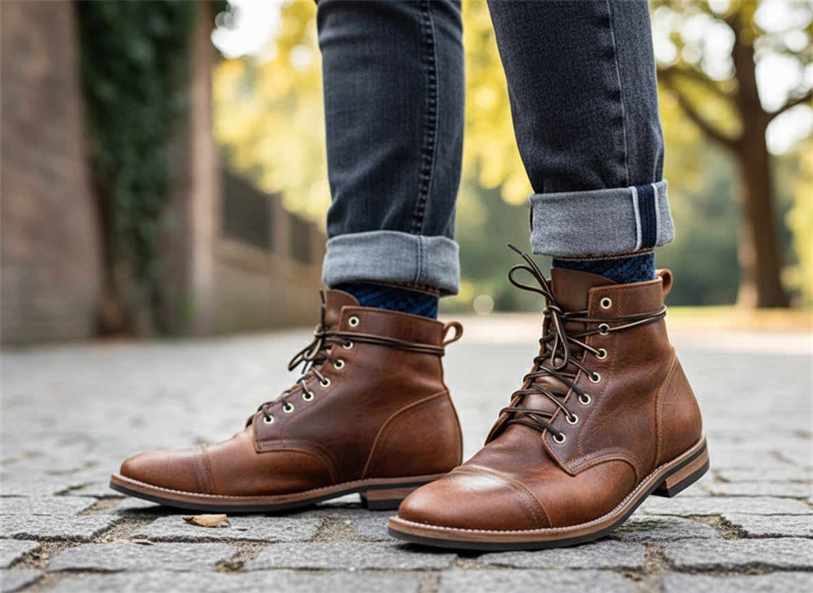 mens-synthetic-ankle-boots-with-lace-up-front-and-cap-toe-4