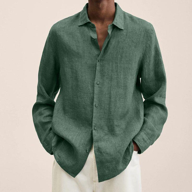 mens-woven-button-front-shirt-with-point-collar-and-long-sleeves-5