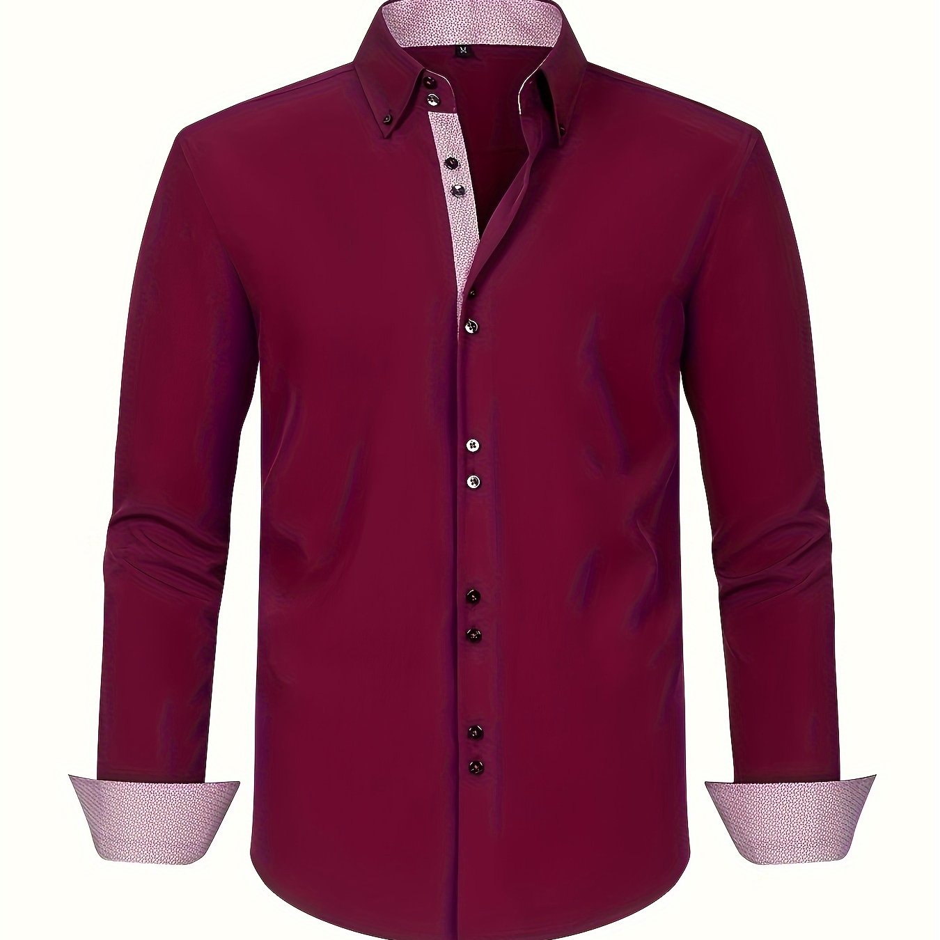 mens-woven-button-up-shirt-with-pattern-lined-collar-and-cuffs-16
