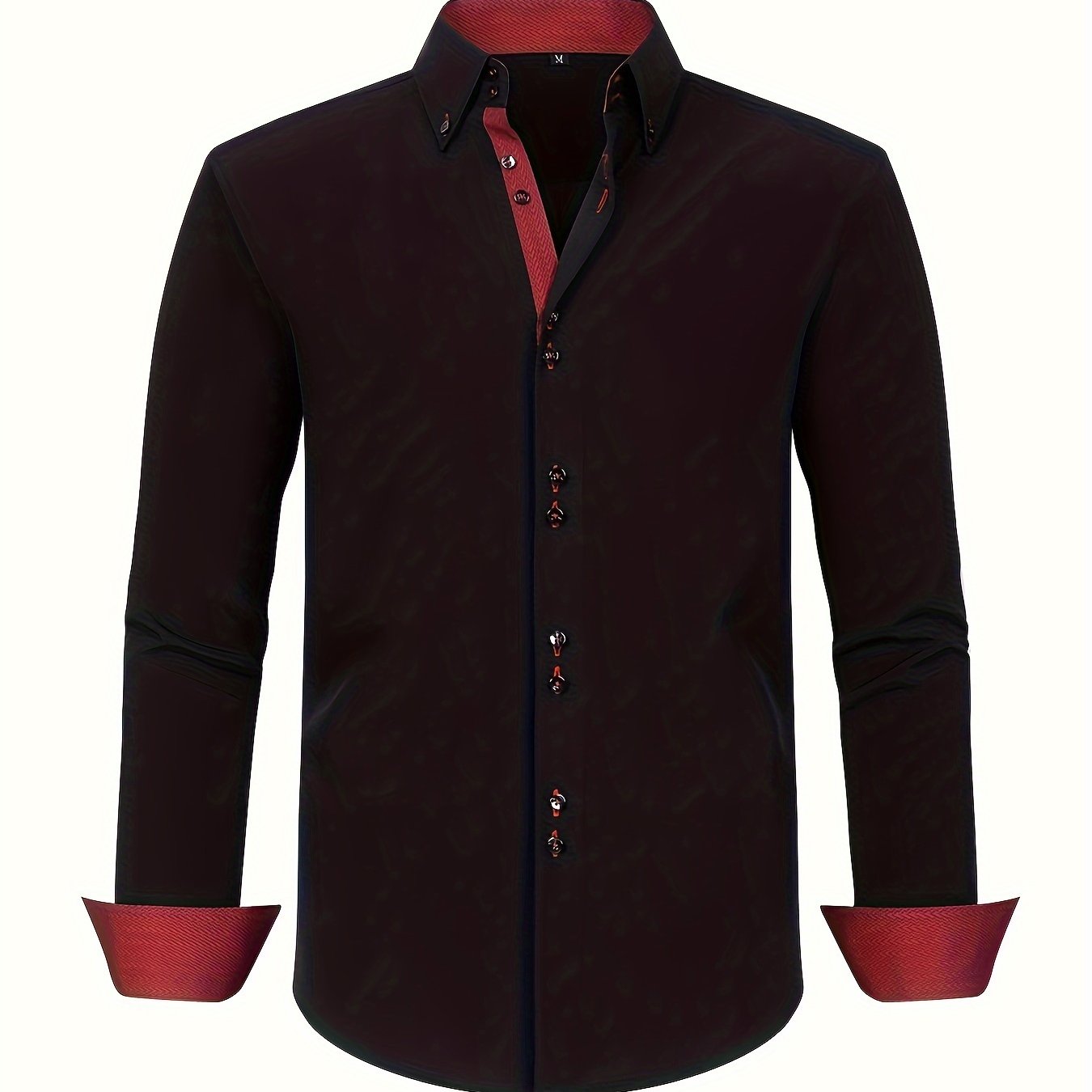 mens-woven-button-up-shirt-with-pattern-lined-collar-and-cuffs-17