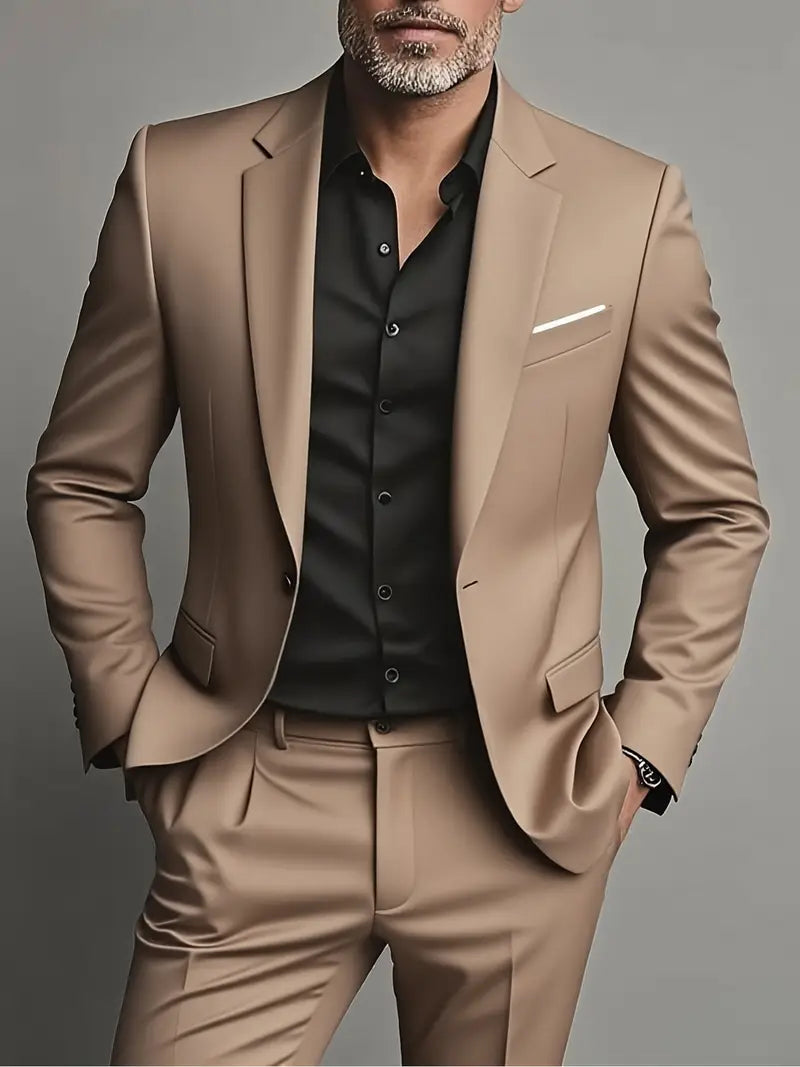 mens-woven-suit-set-with-notched-lapels-and-one-button-blazer-3