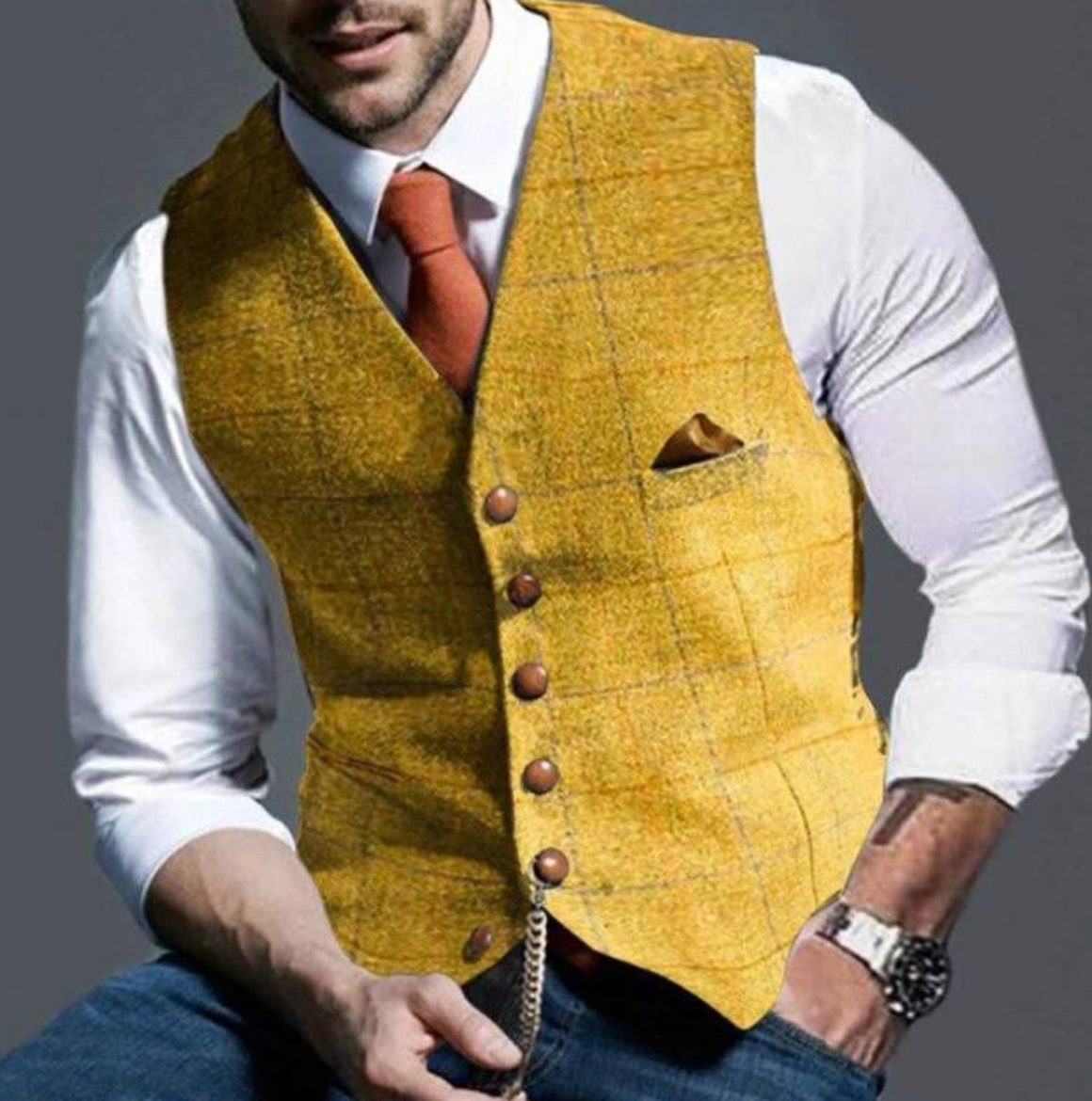 mens-woven-suit-vest-with-notched-lapels-and-chain-4