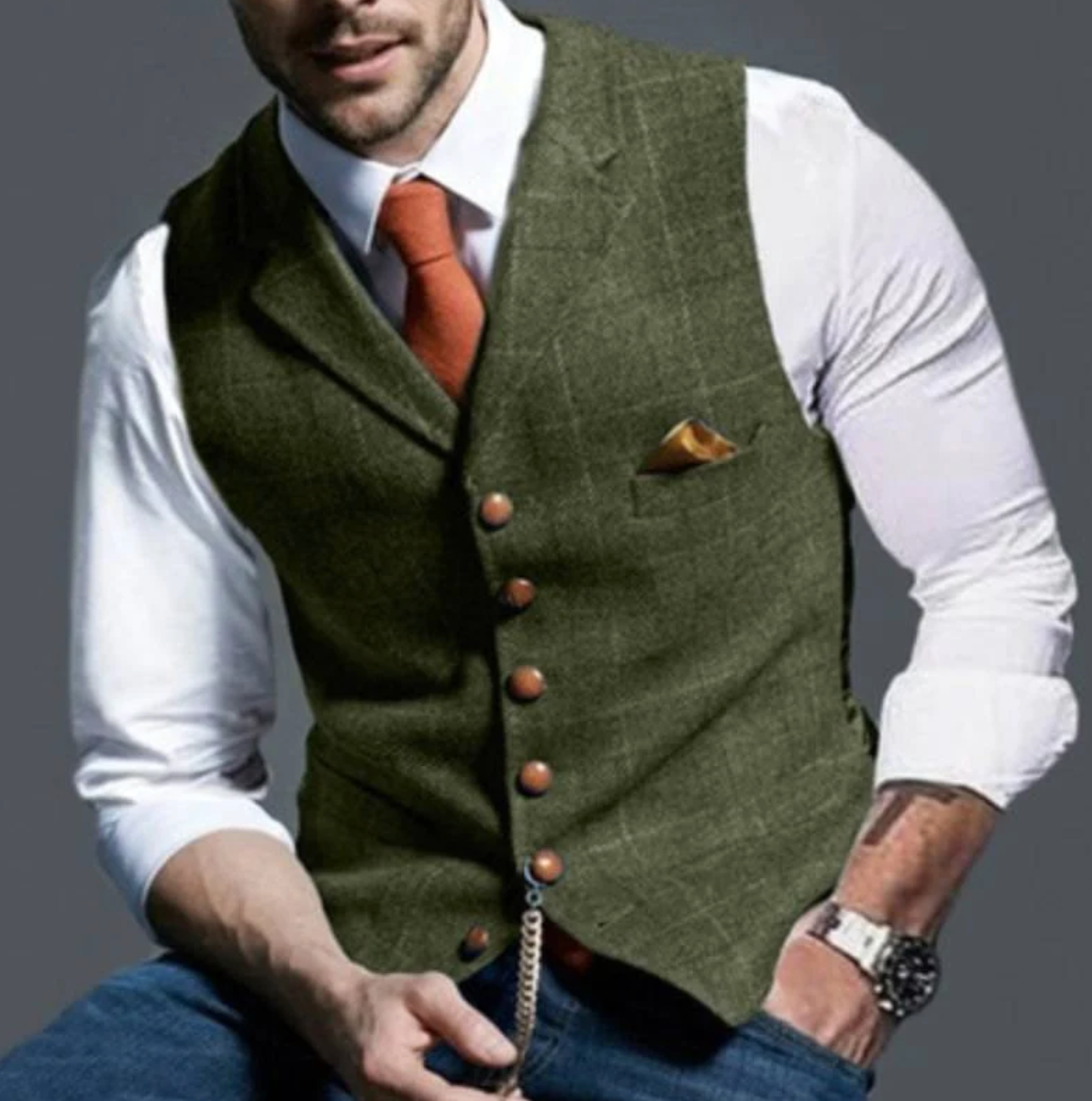 mens-woven-suit-vest-with-notched-lapels-and-chain-5