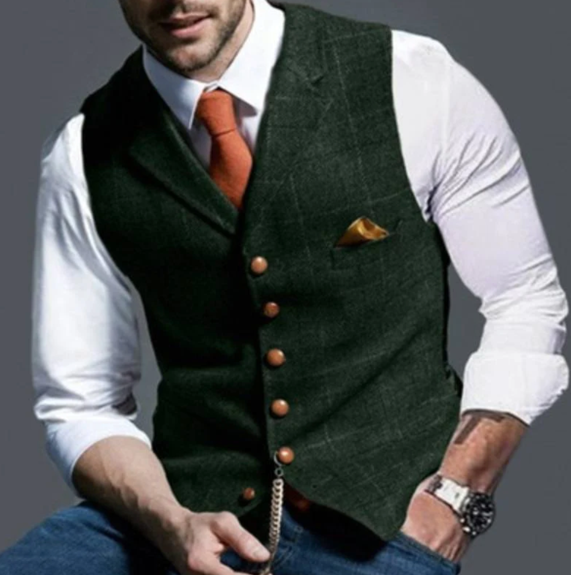 mens-woven-suit-vest-with-notched-lapels-and-chain-6