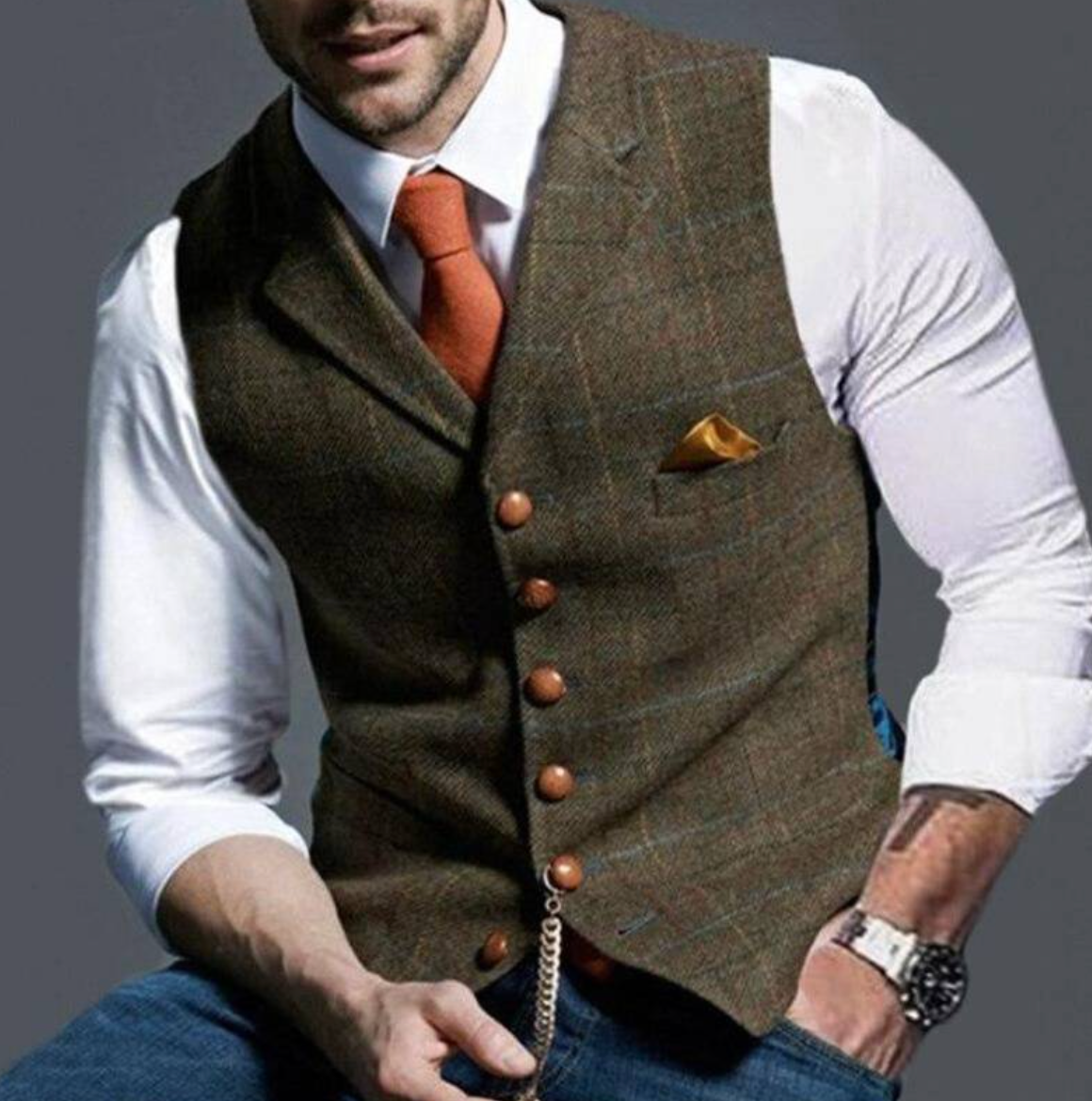 mens-woven-suit-vest-with-notched-lapels-and-chain-8