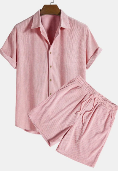 mens-woven-two-piece-set-with-camp-collar-and-drawstring-waist-5