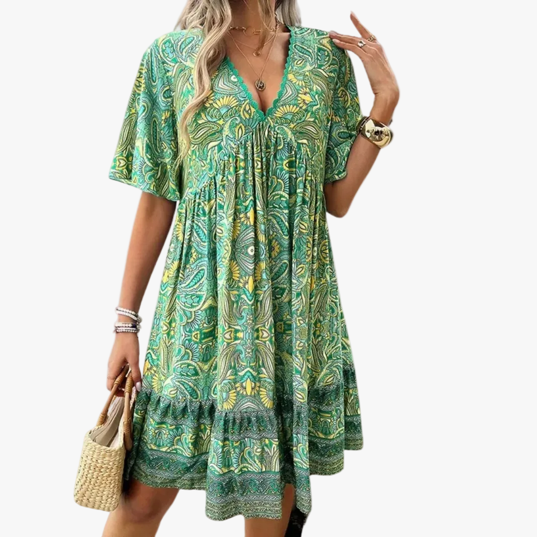 womens-boho-woven-mini-dress-with-paisley-print-and-button-placket-1