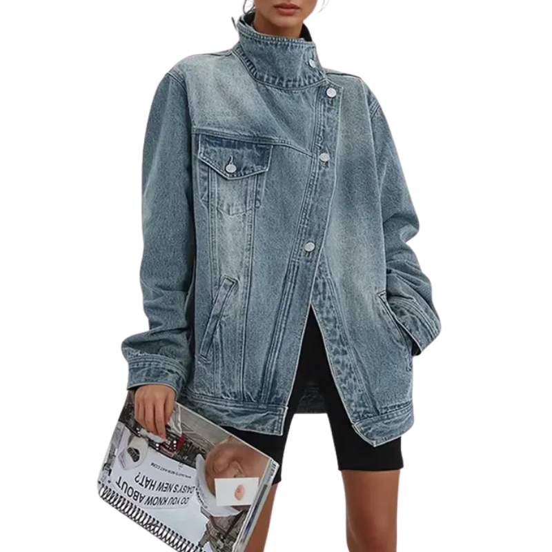 womens-casual-denim-jacket-with-asymmetric-buttons-and-stand-collar-2