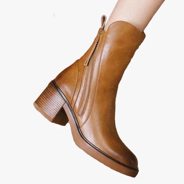 womens-casual-synthetic-ankle-boots-with-side-zipper-and-block-heel-1