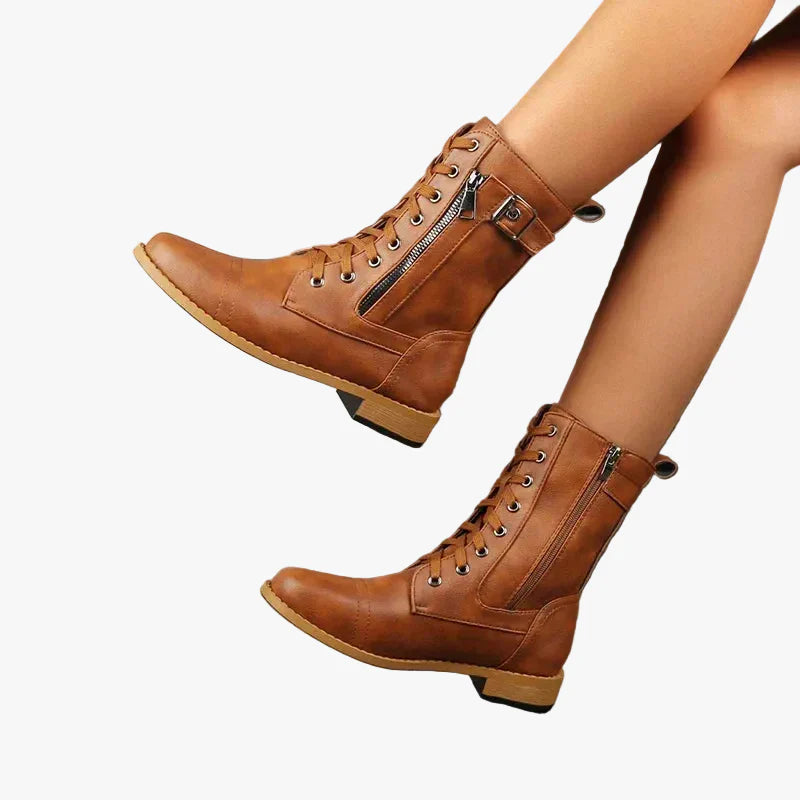 womens-faux-ankle-boots-with-lace-up-and-side-zipper-1