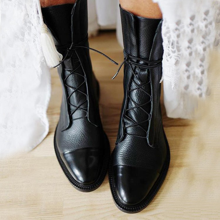 womens-faux-ankle-boots-with-lace-up-front-and-cap-toe-2