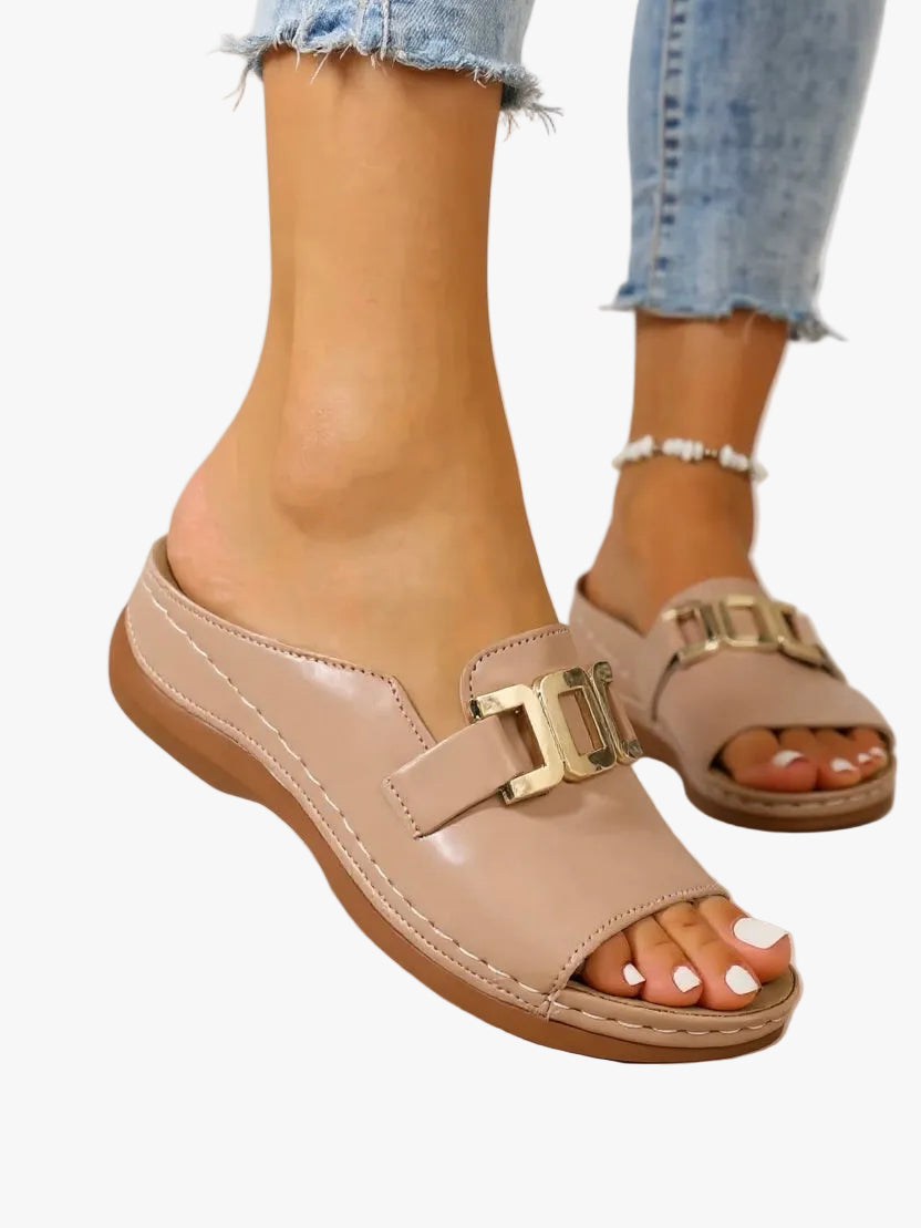 womens-faux-slide-sandals-with-buckle-hardware-and-open-toe-1