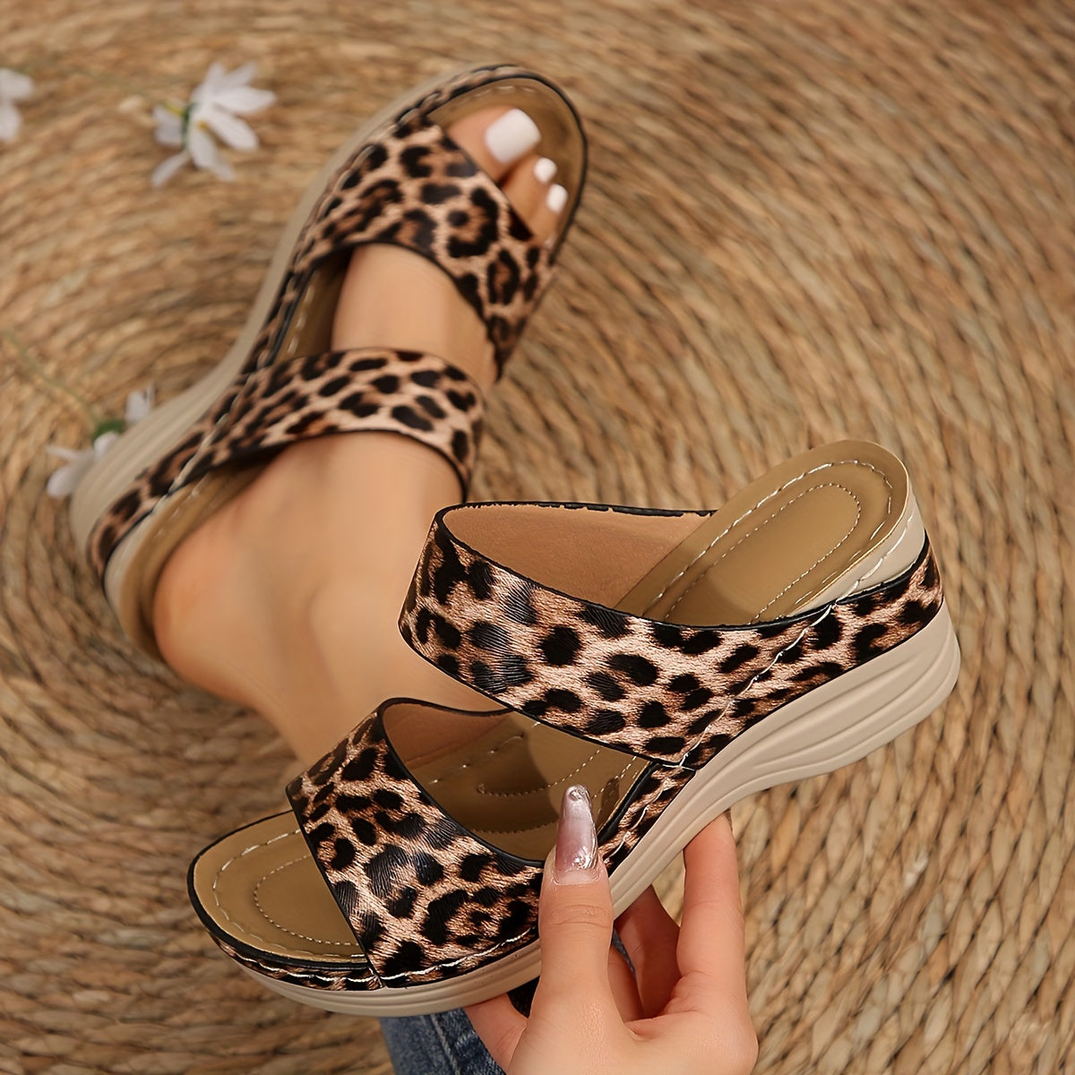 womens-faux-suede-wedge-sandals-with-slide-straps-and-animal-print-2