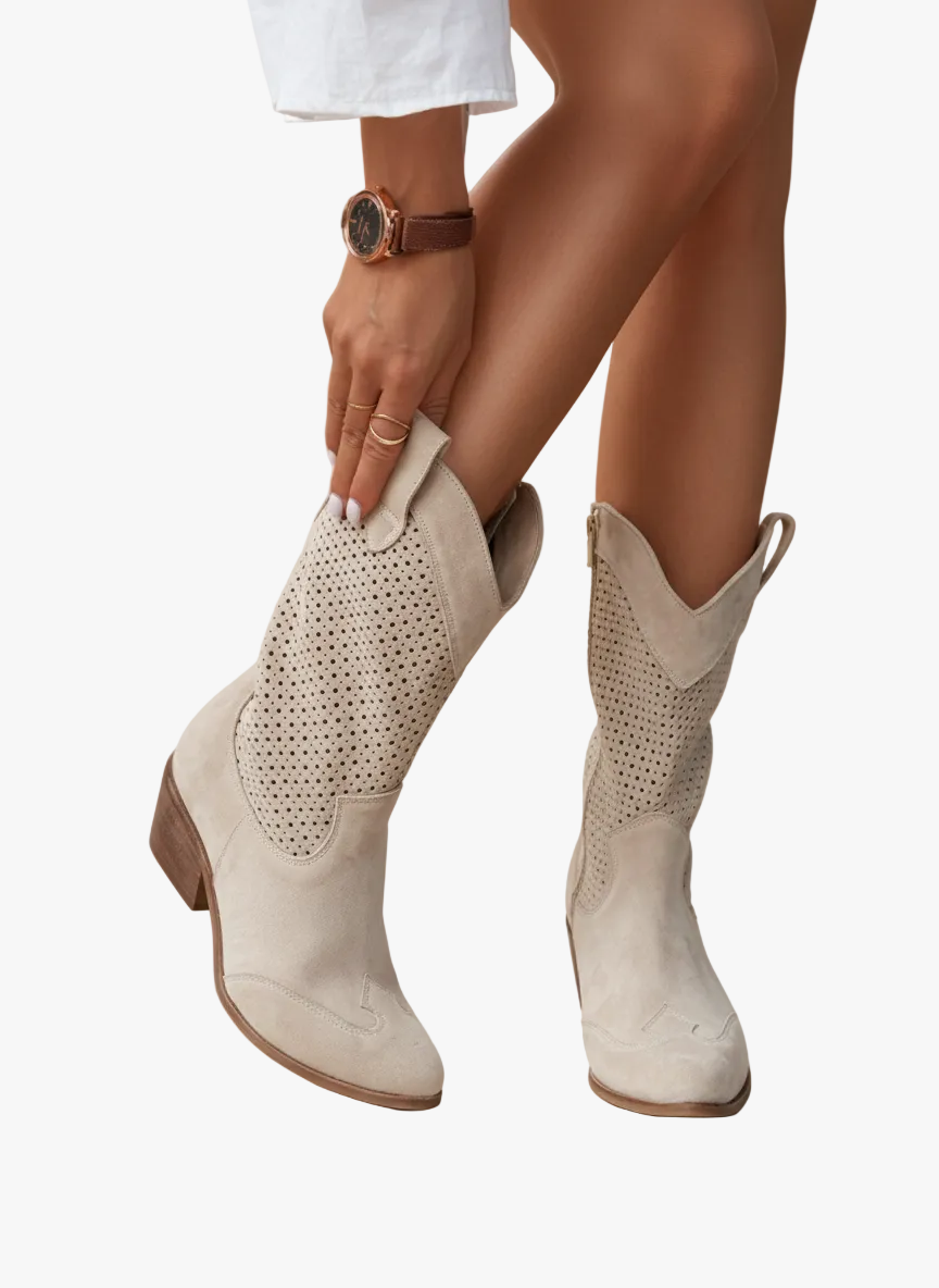 womens-faux-suede-western-boots-with-perforated-shaft-and-side-zipper-1